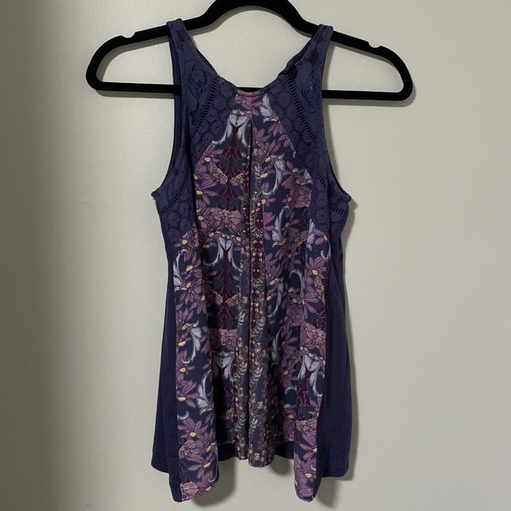 Purple paisley tank
